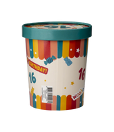 Gekleurde Snoepbakje 16 Jaar 12cm